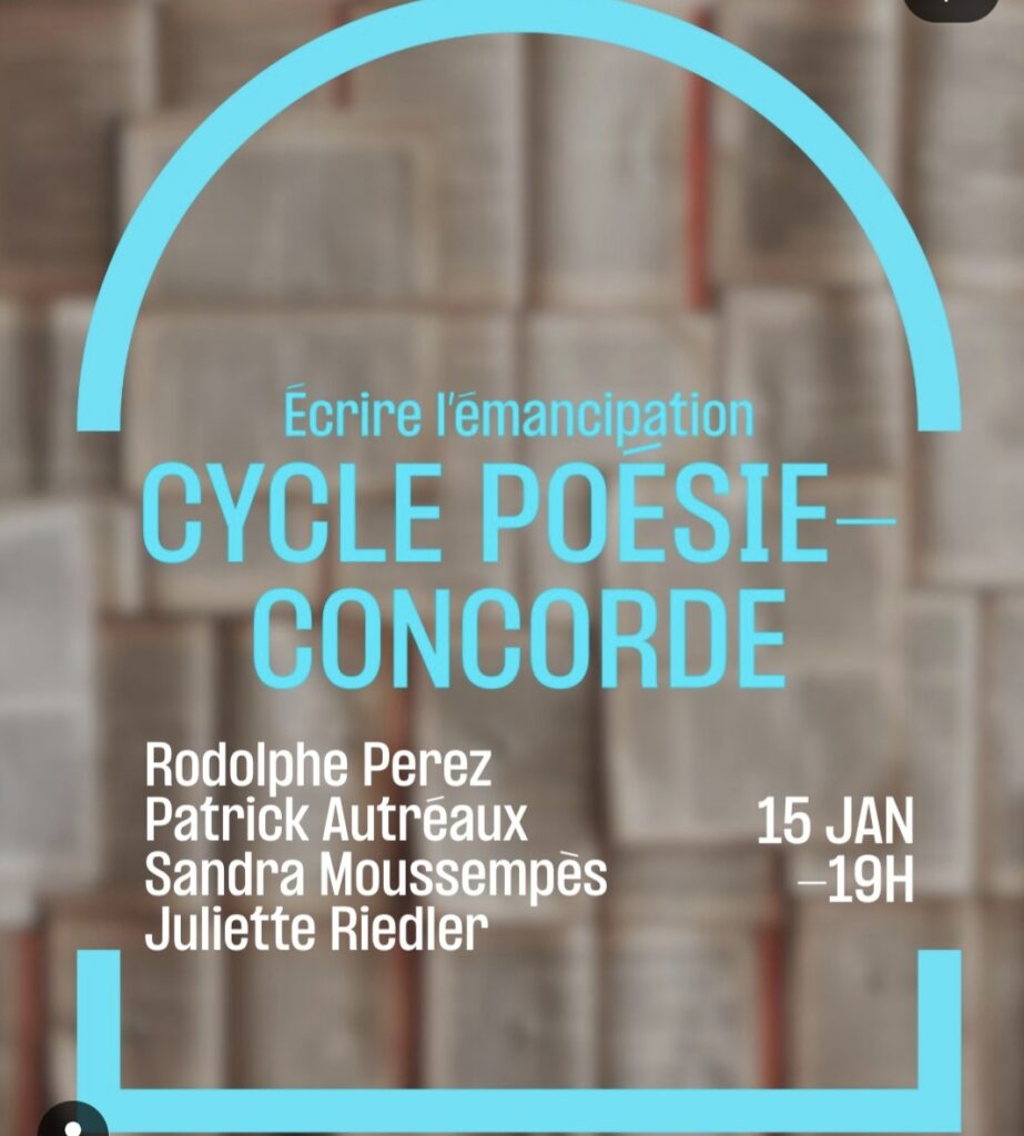 Sandra Moussenpès, 'Lectures, performances, rencontres', 2025