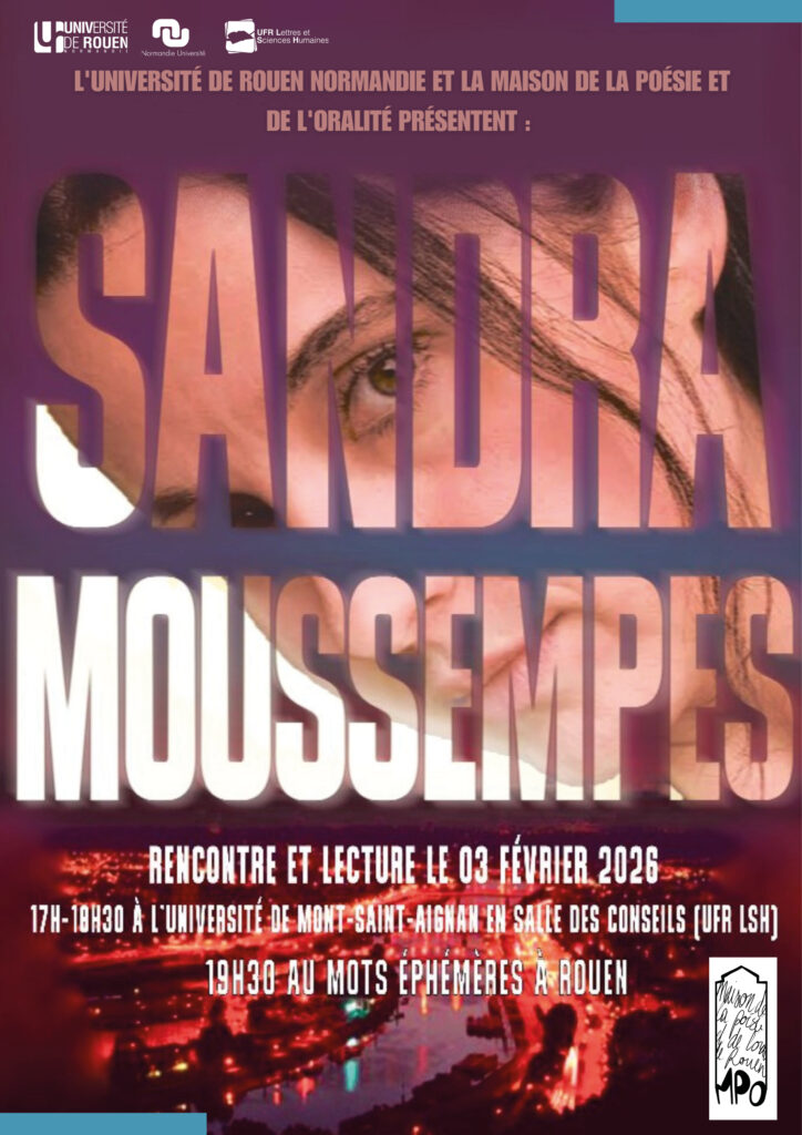 Sandra Moussenpès, 'Lectures, performances, rencontres', 2025