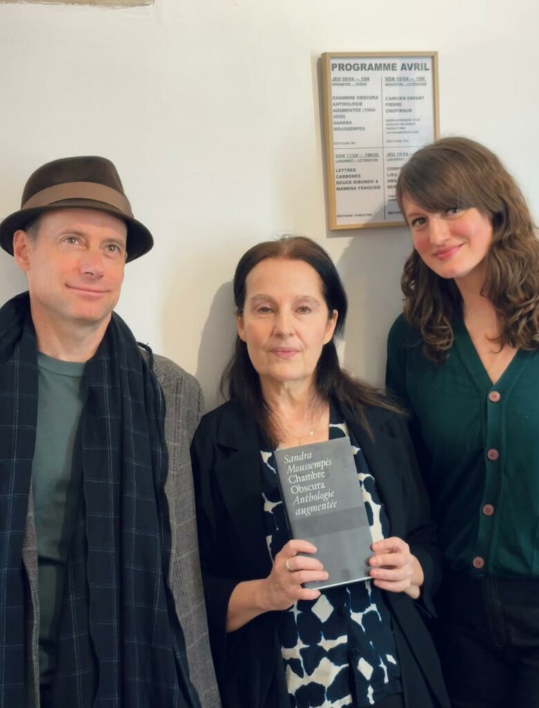 Sandra Moussenpès, 'Lectures, performances, rencontres', 2025